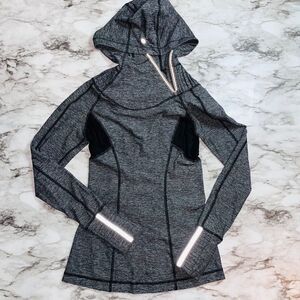 Lululemon | Run Back on Track Hoodie Ponytail Hood | Grey | Womens | 4